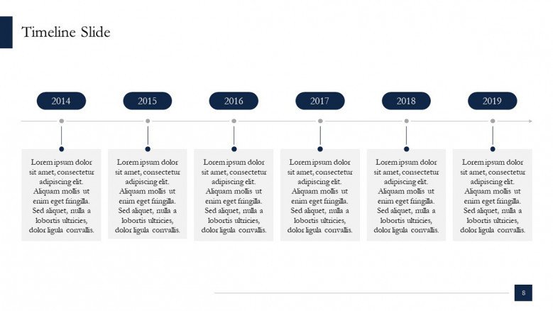 McKinsey Timeline Presentation Slide