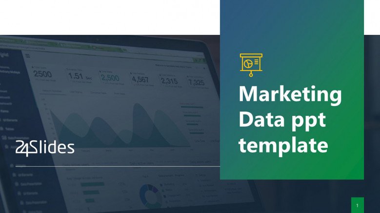 Marketing Data PowerPoint Template in creative style