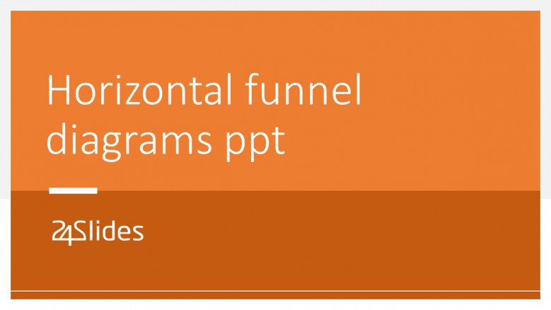 Horizontal Sales Funnel Charts in PowerPoint