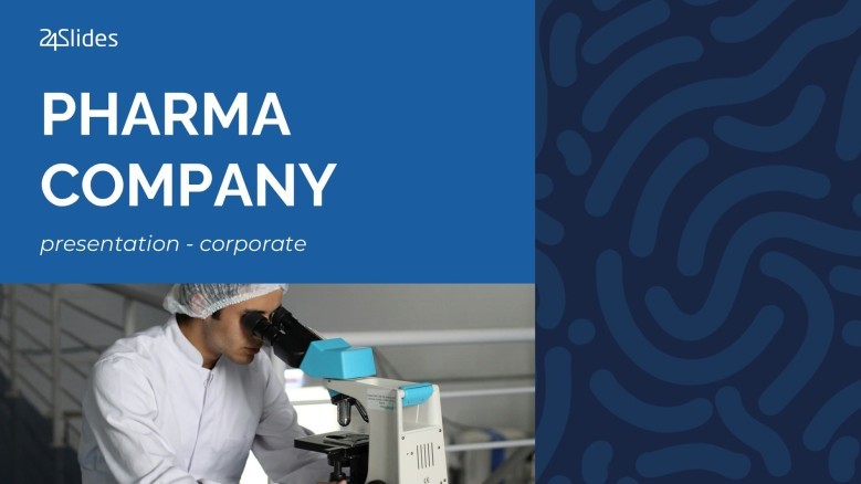 Pharma Company PowerPoint Template in corporate style