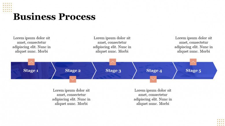 Blue Business Roadmap for Process Improvement Plan Presentation