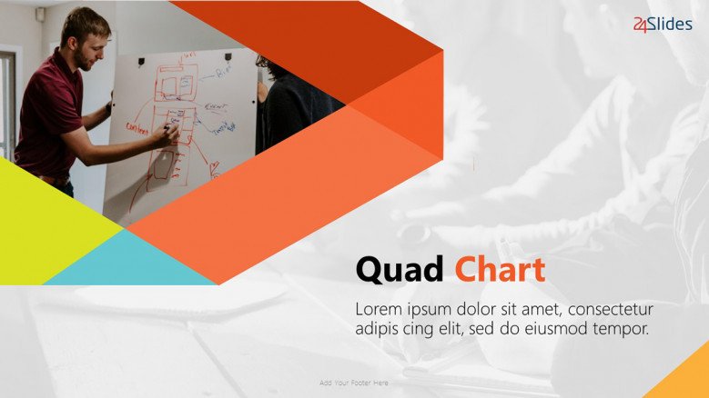 Colorful Quad Chart Templates