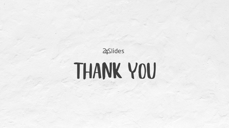 Simple Thank You Slide with white background