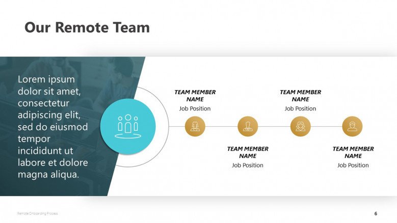 Remote Team PowerPoint Slide