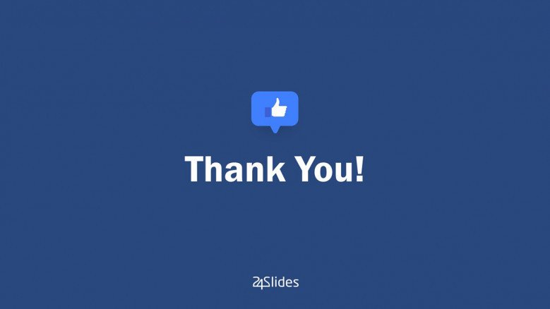 Thank You slide in Facebook Style
