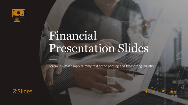 welcome slide for financial presentation