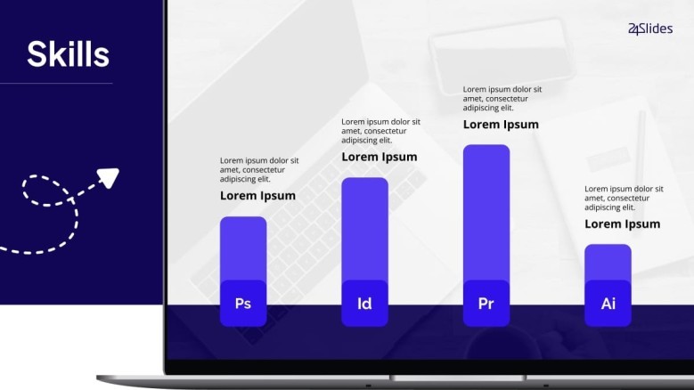 Creative Data Slide for in-demand skills