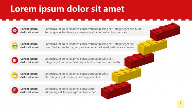 5-level Lego Diagram in PowerPoint