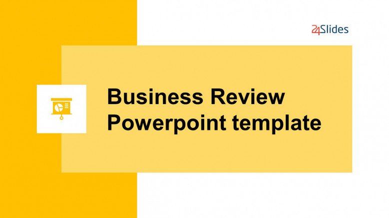 Yellow Business Review PowerPoint Template