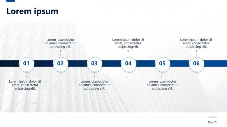 Project Timeline of six steps