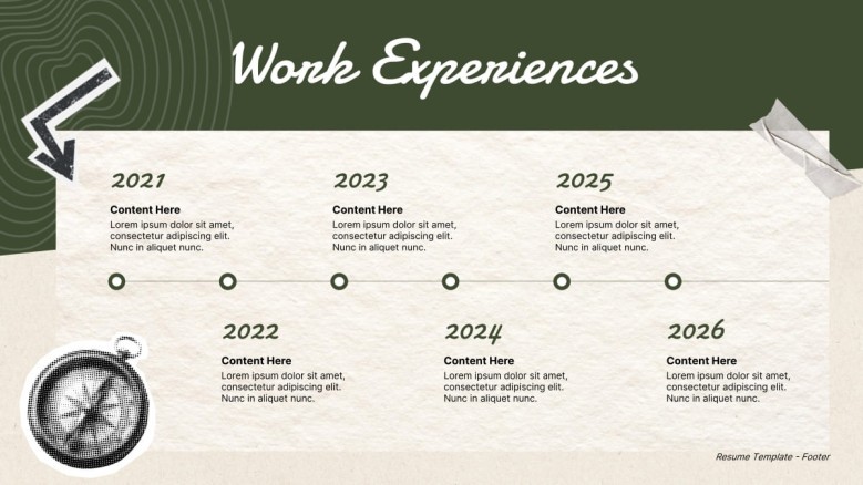 Professional Work Experience Timeline