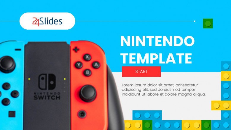 Free Nintendo PowerPoint Template in creative style