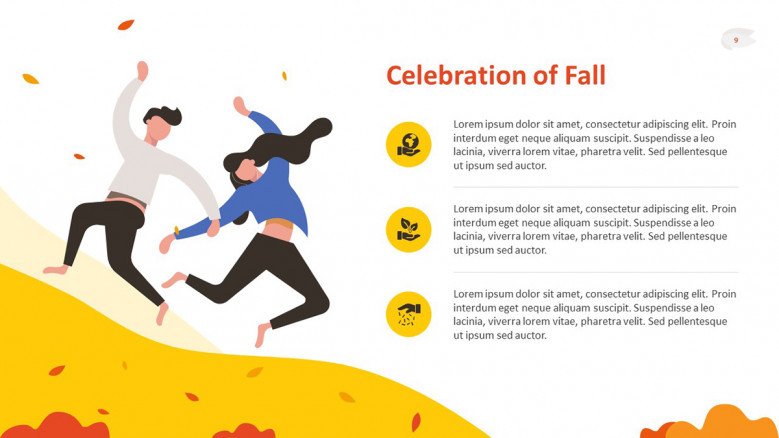 Celebrations of Fall Text Slide