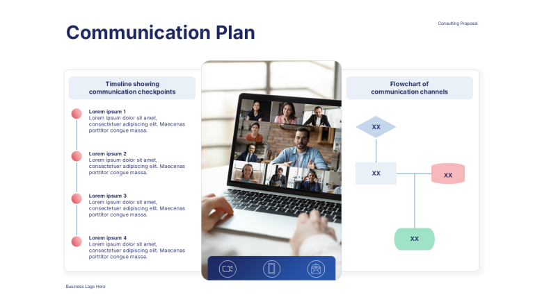 communication plan slide