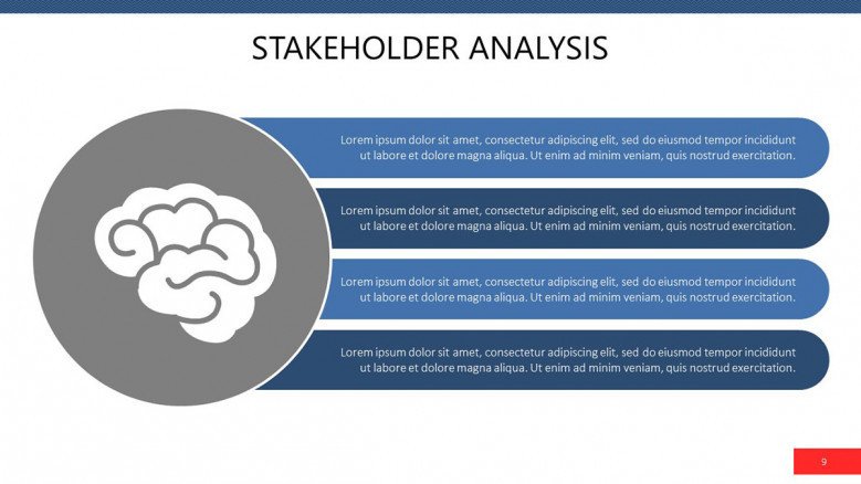 Stakeholder Analysis in a narrative chart
