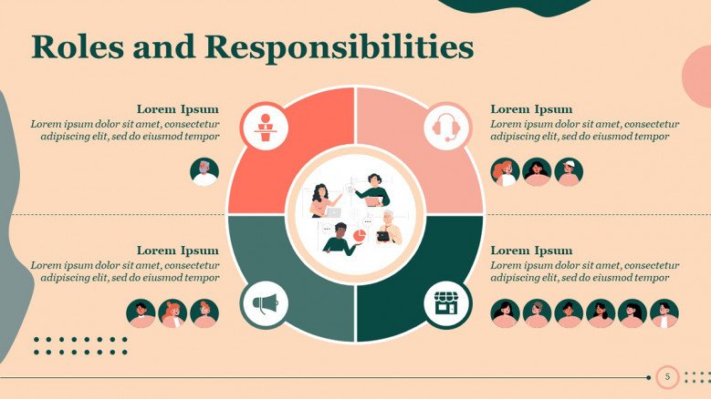 Creative Roles and Responsibilities PowerPoint Slide