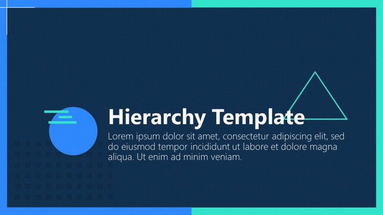 Hierarchy Title Slide in creative style