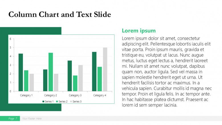 Column Charts for a Boston Consulting Group Presentation