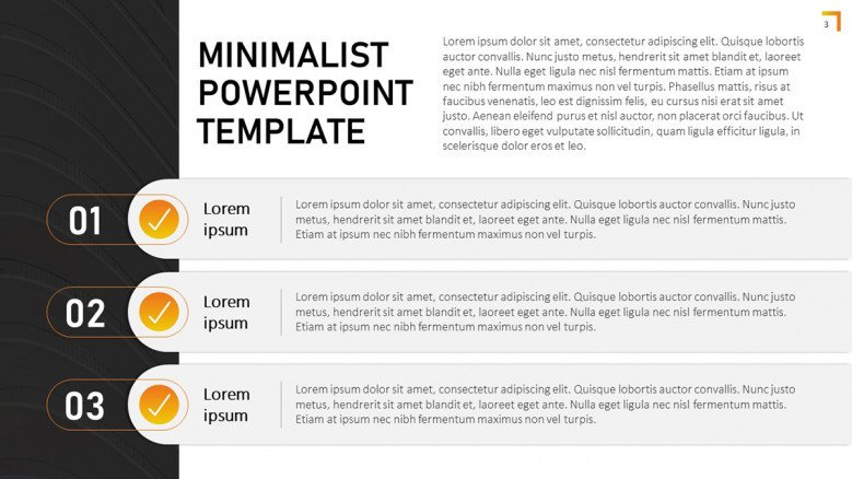 Minimalist Checklist Slide