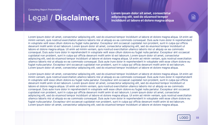 disclaimers slide