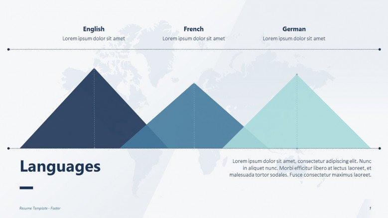 Languages spoken for a creative resume presentation