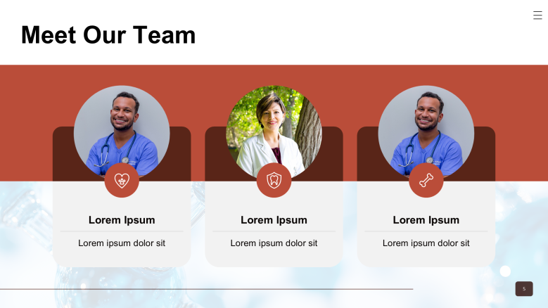 Vet Clinic Staff Slide | Team Slide