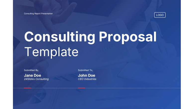 Consulting Proposal Template cover