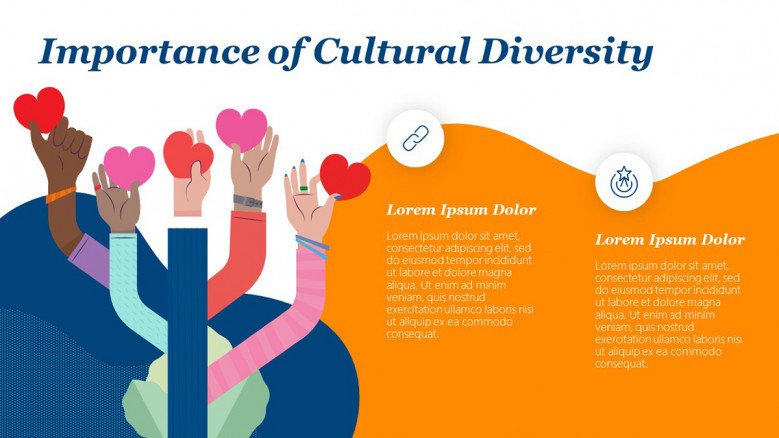 Cultural Diversity Importance Slide in playful style