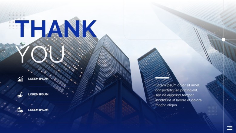 Ending slide for a business presentation