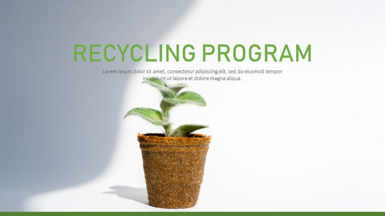 Recycling Program PowerPoint Template