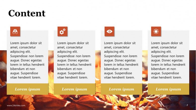 Fall PowerPoint Text slide