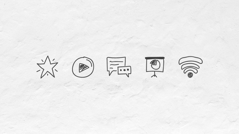 Doodle Icons for business presentations