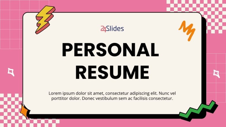 creative personal resume welcome slide