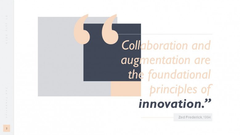 Creative Innovation Quote Slide