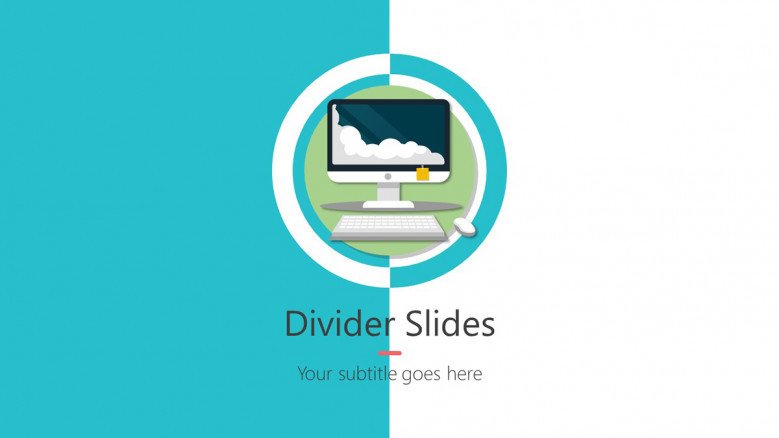 Two-color divider slide