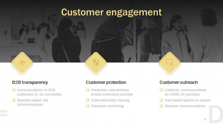 Customer engagement for Business Continuity