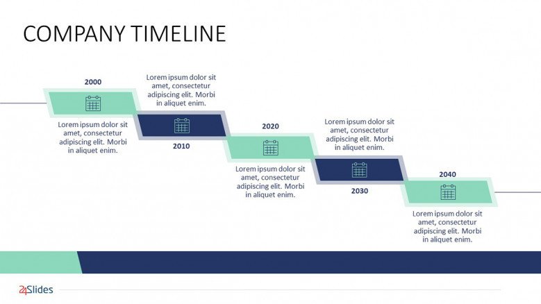 Company Timeline PowerPoint Template