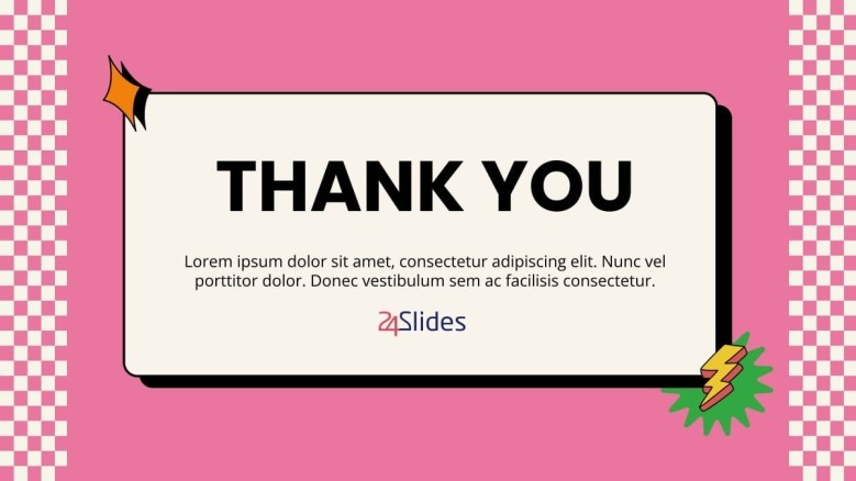 creative personal resume thank you slide