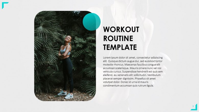 Workout Routine Text Slide