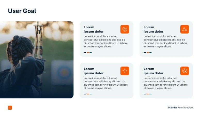 User goal slide