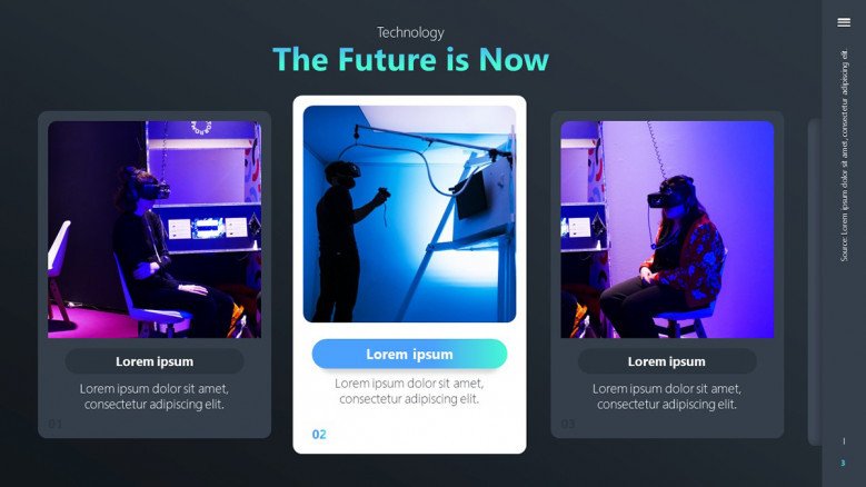 The future is now slide with images