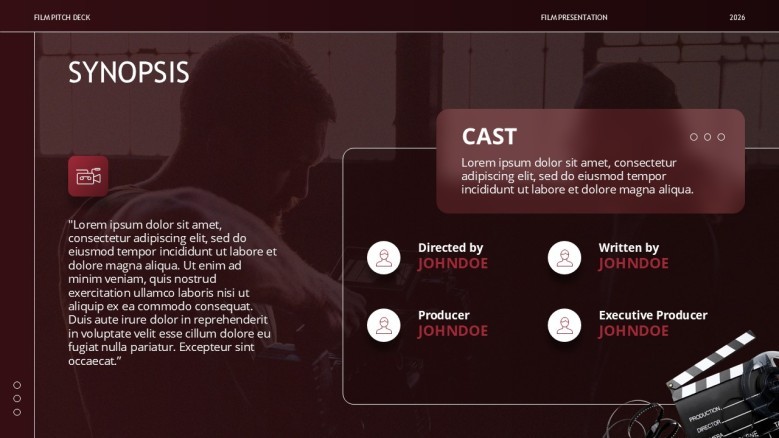 Synopsis PowerPoint slide
