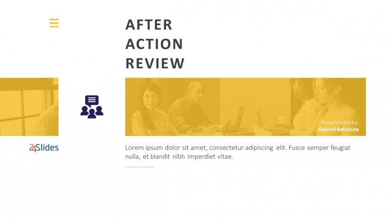 Title Slide for a After-Action Review Report