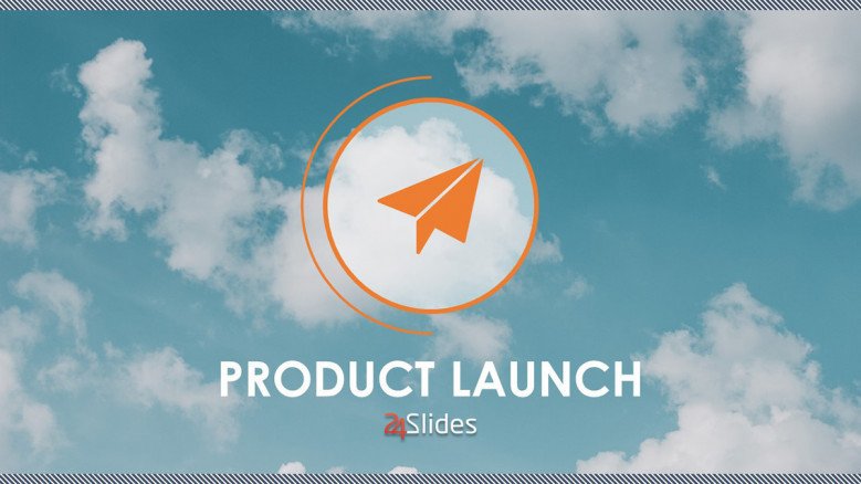 creative product launch welcome slide