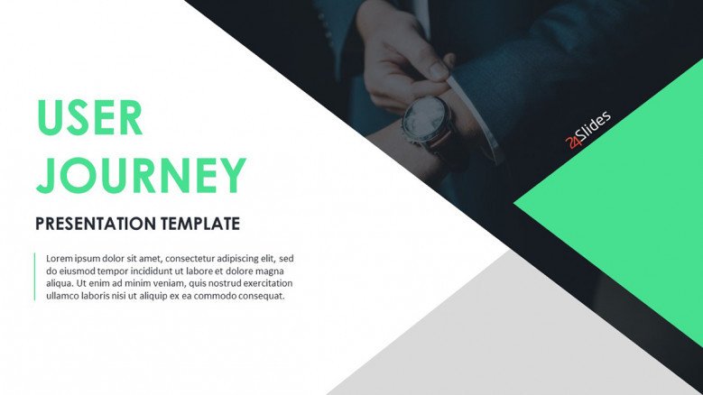 Corporate User journey cover template