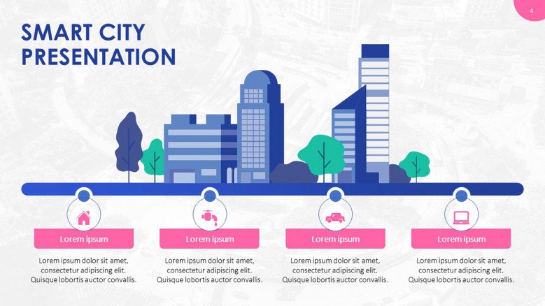 Smart City Project PowerPoint Roadmap