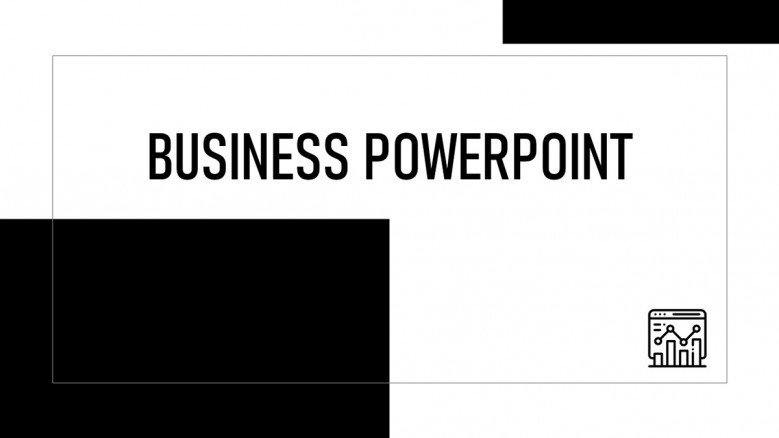 Black and white Business PowerPoint Presentation