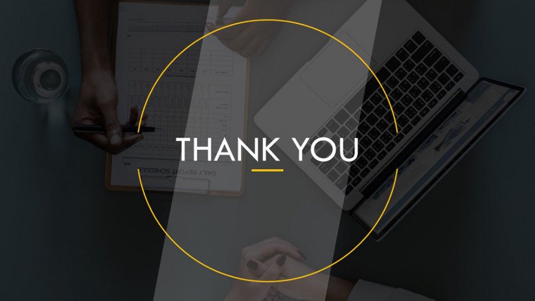 thank you side for analytics presentation