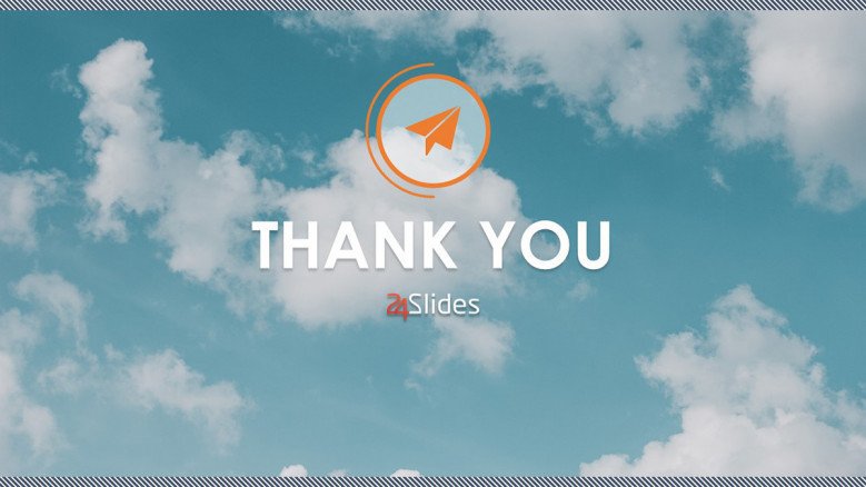 creative product launch thank you slide