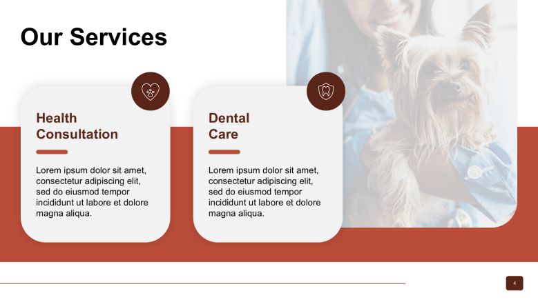Vet Clinic Services PowerPoint Slide